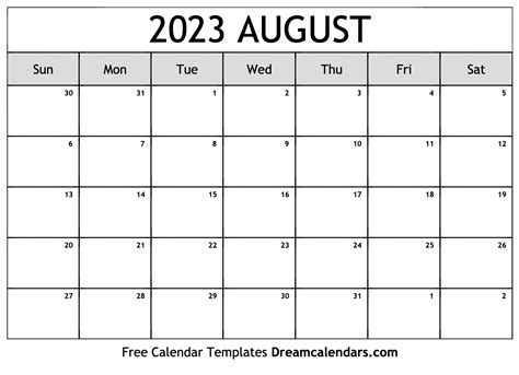 print august 2021 calendar blank printable template pdf word excel ...