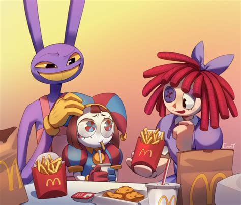 McDonald's family, but it's the amazing digital circus 🎪🎪🎪 | Japanese ...