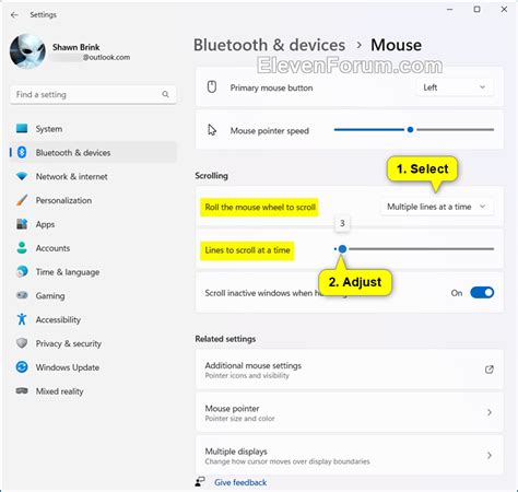 Change Mouse Wheel Scroll Speed in Windows 11 | Windows 11 Forum