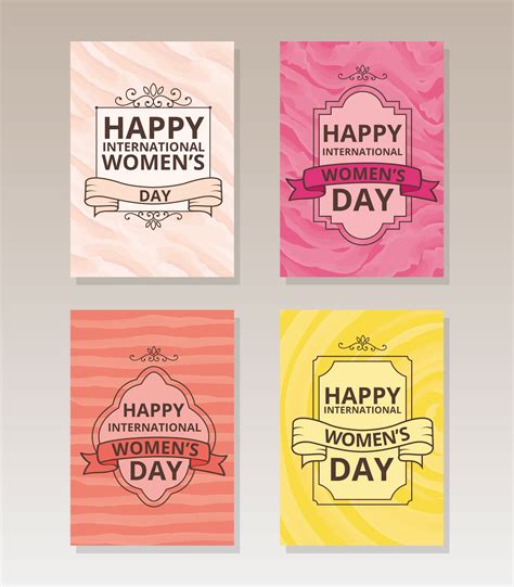 Vintage International Women's Day Cards 192376 Vector Art at Vecteezy