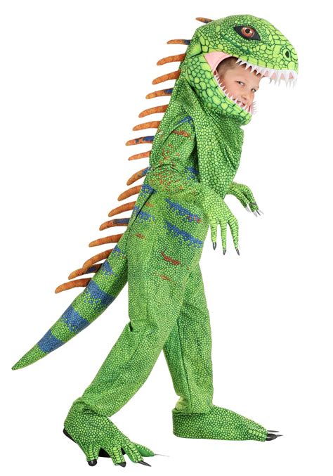 Kid's Green Iguana Costume