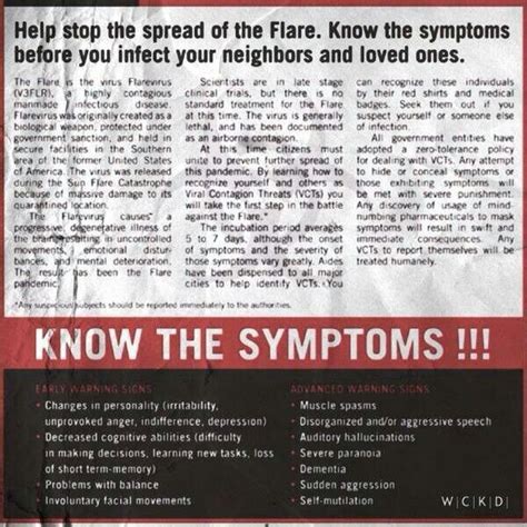 The Flare is a disease. It infected people all over the world. The ...