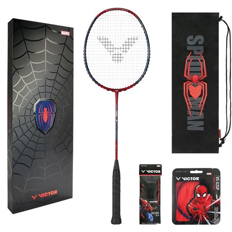 Victor Spider-Man Themed Limited Badminton Racket Set | Tenniszon