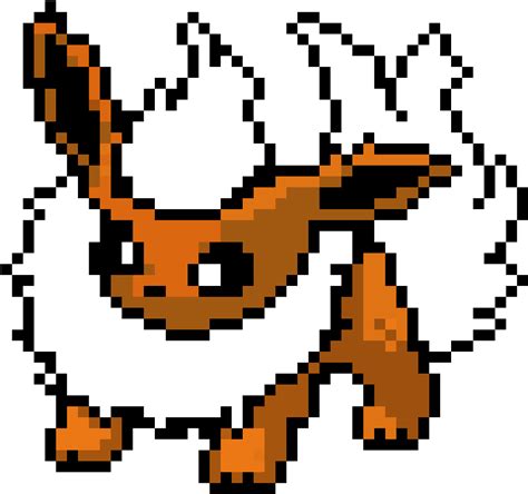 Download Flareon - Flareon Pixel Art - Full Size PNG Image - PNGkit