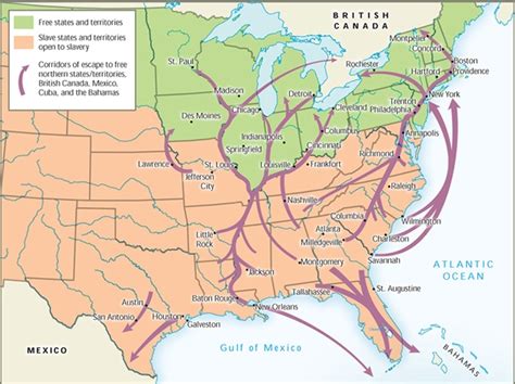 Underground Railroad Map Routes