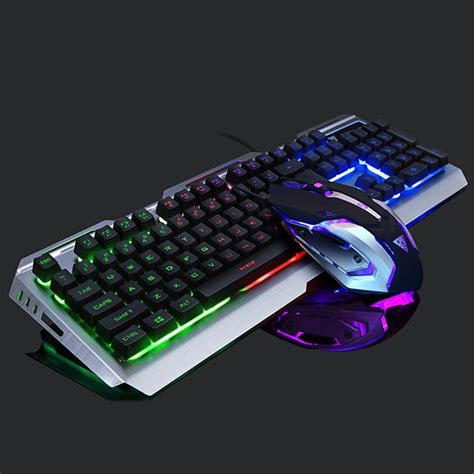 VKTECH 104 keys Gaming Mechanical Keyboard Mouse Set USB Wired ...