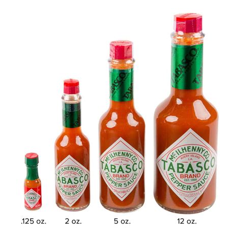 TABASCO® 2 oz. Original Hot Sauce - 24/Case | Sauce, Hot sauce, Tabasco ...