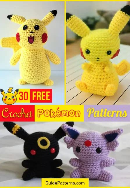 30 Free Crochet Pokémon Patterns | Guide Patterns