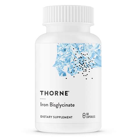 Thorne Iron Bisglycinate - 25 mg Iron Supplement for Enhanced ...