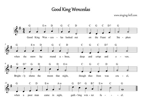 Good King Wenceslas karaoke mp3 audio for Free Download