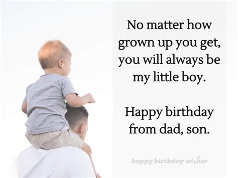 You will always be daddy's little boy - Happy Birthday Wisher