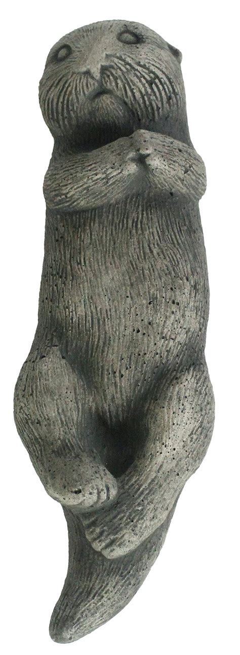 Buy Otter Garden Statue Sea Animal Concrete Sculpture Cement Otter ...