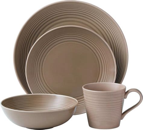 Royal Doulton Gordon Ramsay Maze Taupe 4 Piece Set: Amazon.co.uk ...