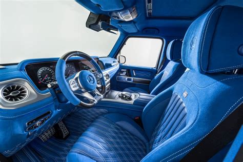 Bright Blue BRABUS Interior For Your Mercedes-AMG G63