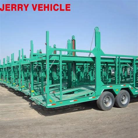 2 Axle 6/8 Double Deck Car Carrier Semi Trailer Auto Car Transport ...