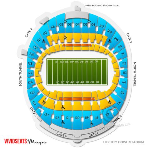 Liberty Bowl Stadium Seating Chart | Vivid Seats