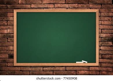 Green Blackboard On Wall Background Stock Photo 77450908 | Shutterstock