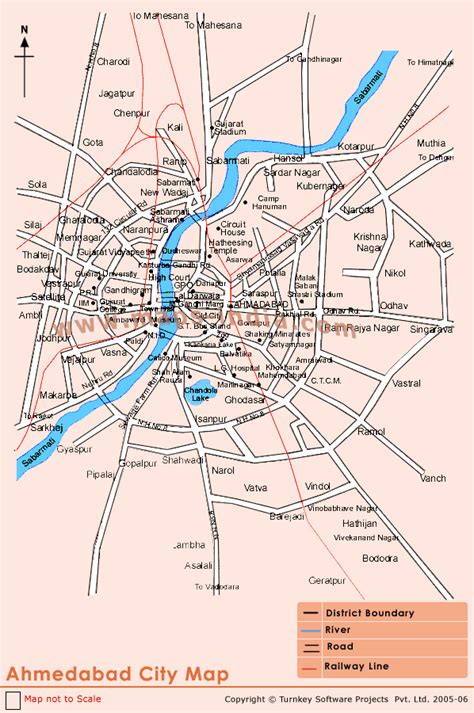 Ahmedabad Map and Ahmedabad Satellite Image