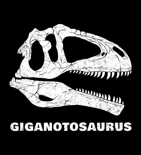 Giganotosaurus fossil Poster retro Painting by Robinson Adams | Fine ...