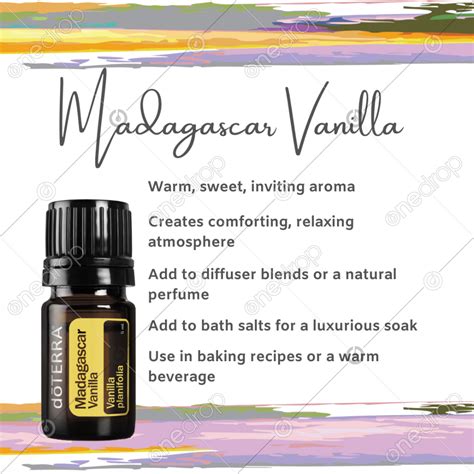 Madagascar Vanilla | Madagascar vanilla, Diffuser blends, Doterra