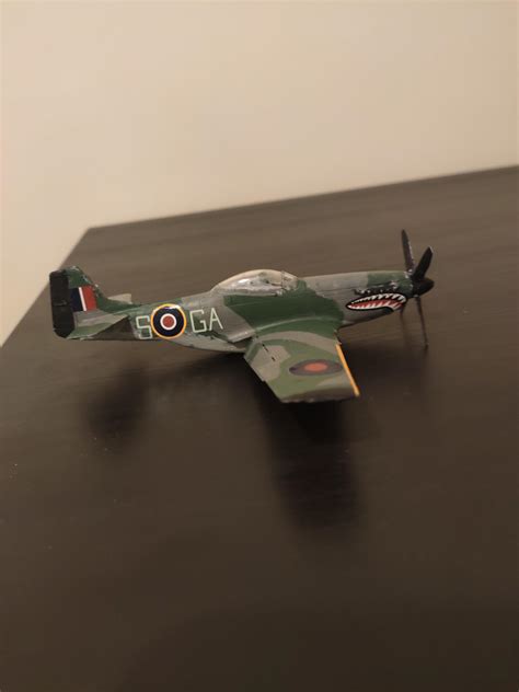 My most recent model. Airfix Mustang IV. Quite fun and easy kit, but ...