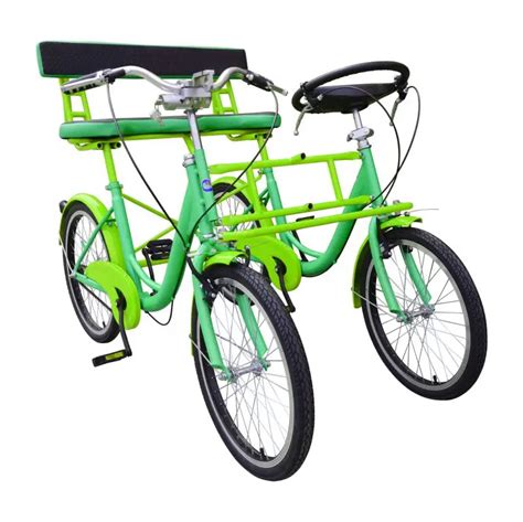 Side-by-side Two Seat Bicycle Travel Scenic Double Public Green Bike ...