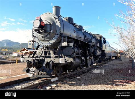 Williams Arizona train locomotive railroad Stock Photo - Alamy