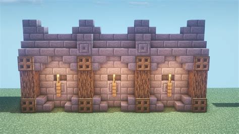 Minecraft Wall Ideas & Minecraft Wall - Paredes da vila | Minecraft ...