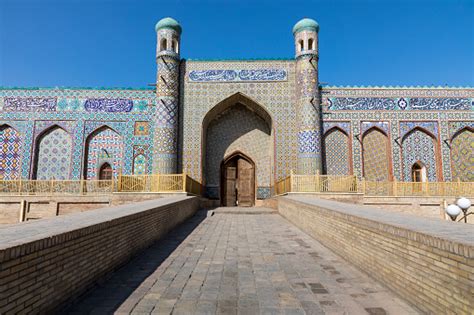 Khans Palace In Kokand Uzbekistan Ancient Palace With Facades Of ...