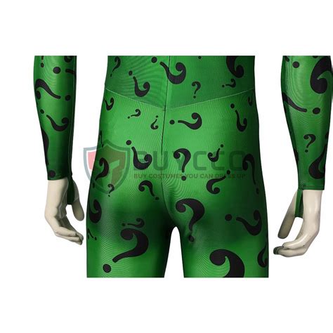 Batman Forever Cosplay Costume Riddler Jim Carrey Cosplay Bodysuits