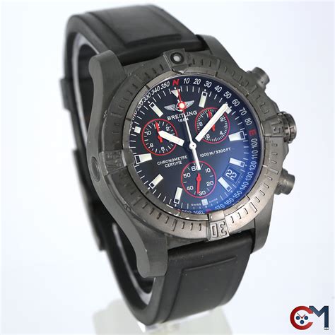 45mm Breitling Avenger Seawolf Blacksteel M73390 Chronograph Limited ...