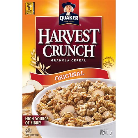 Quaker Harvest Crunch Original Granola Cereal | Walmart Canada