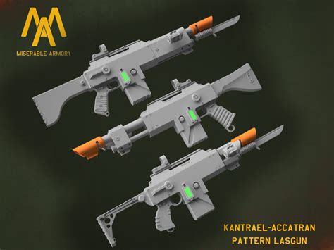 Kantrael-accatran Lasgun Pack 3d Print Files Non-functioning Cosplay ...