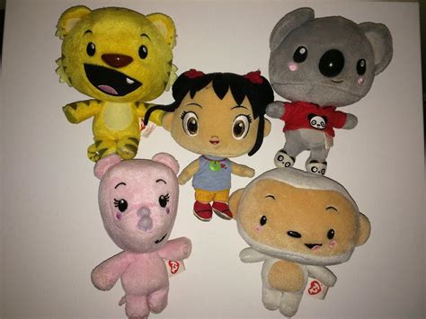 Ni Hao Kai Lan Plush Toys (Kai-lan, Rinto, Hoho, Tolee, Lulu) COMPLETE ...