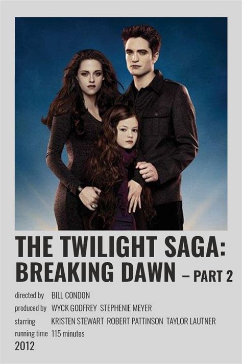 UpdateClassic The Twilight Saga Breaking Dawn Part Movie Poster And ...