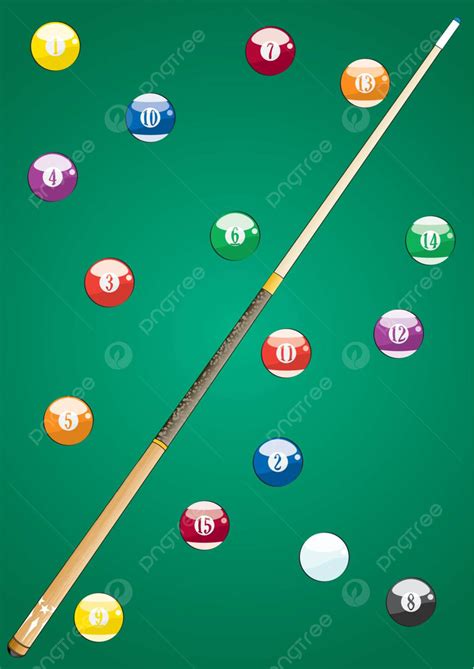 All Pool Balls Colorful Six Balls Vector, Colorful, Six, Balls PNG and ...