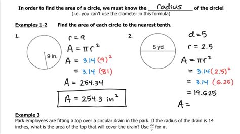 8.6 Area of Circles - YouTube