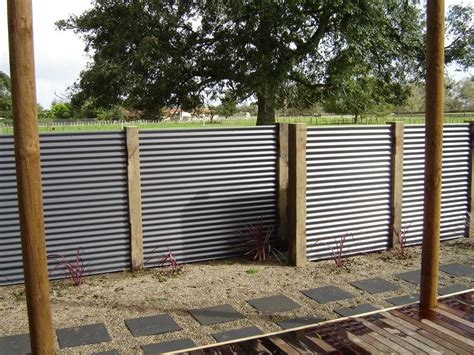 Corrugated Metal Fence Installation