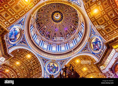 Michelangelo Dome, Saint Peter's Basilica, Vatican, Rome, Italy. Dome ...