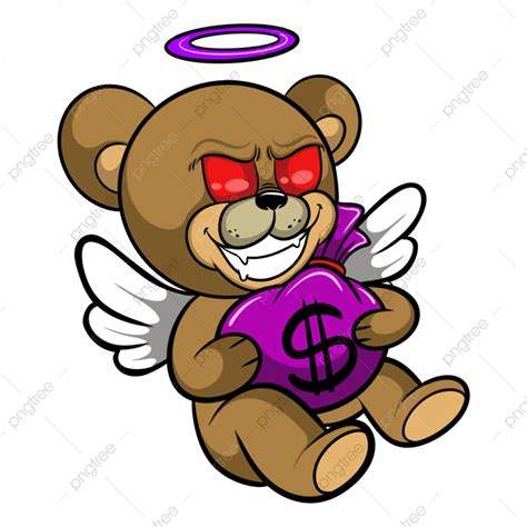 Evil Bear PNG Image, Evil Bear Cartoon, Art, Illustration, Cartoon PNG ...