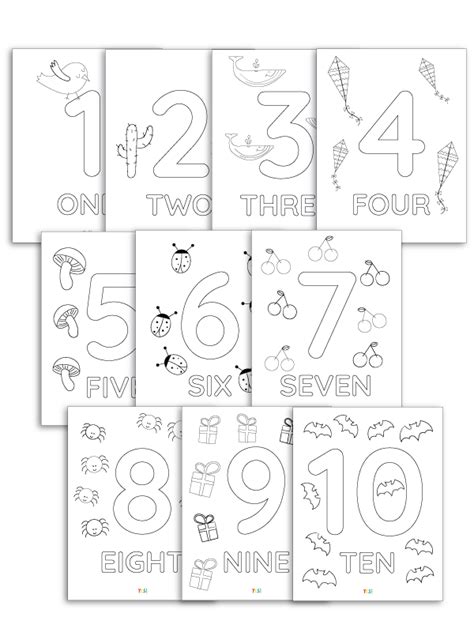 1-10 Printable Numbers Coloring Pages - YES! we made this