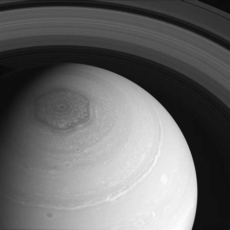 Saturn’s bizarre polar hexagon is really hazy