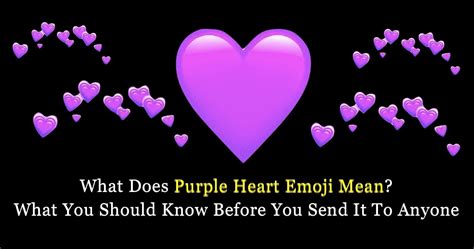 Meaning Of Purple Heart: What Does Purple Heart Emoji Mean?