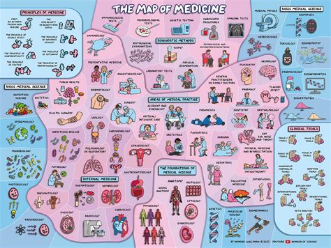 This Map of Medicine Shows The Fields Taking Care of Our Health