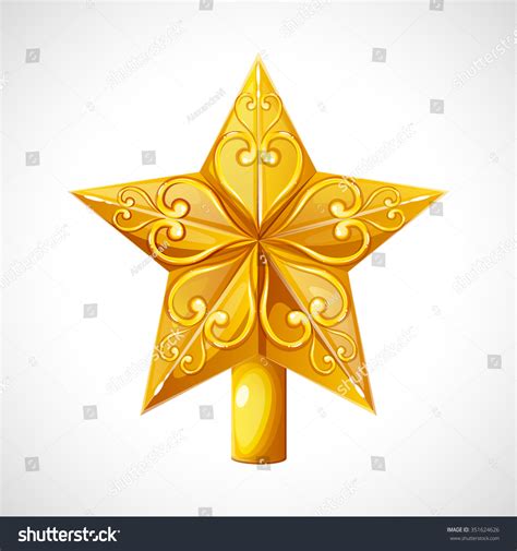 Christmas Star Tree Topper Christmas Topper Stock Vector (Royalty Free ...