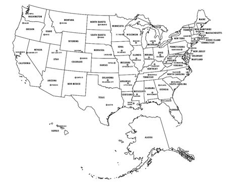 Map Of Usa Black And White Printable – Topographic Map of Usa with States