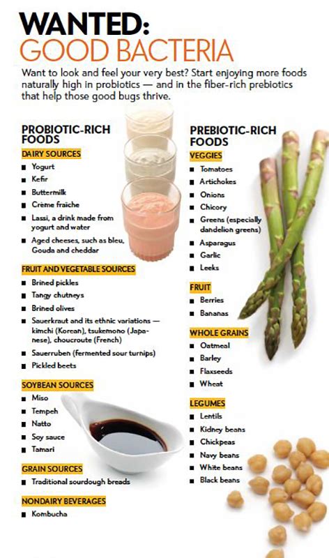 Printable List Of Probiotic Foods