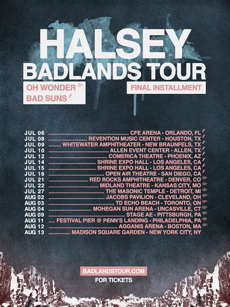 Halsey - Badlands Tour Posters on Behance