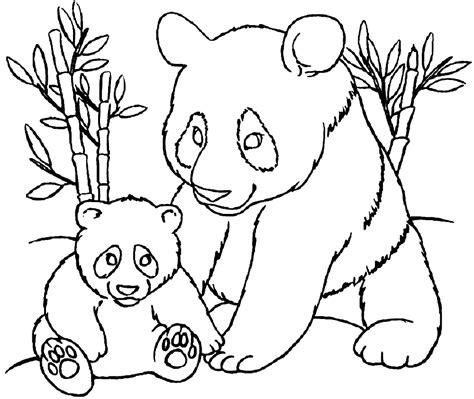 Printable panda coloring pages for kids - Pandas Coloring Pages for ...