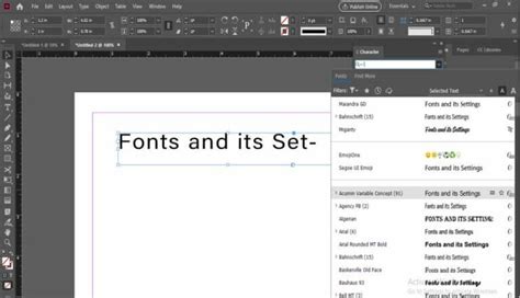 InDesign Fonts | A Complete Guide on InDesign Fonts